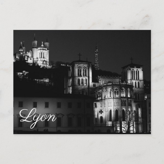 Lyon Basilique Fourvière Postkarte (Vorderseite)