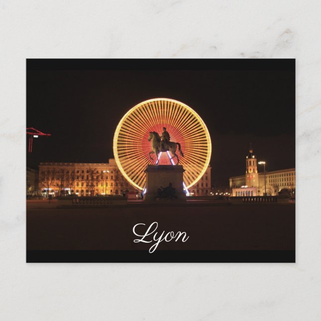 Lyon Bellecour Postkarte (Vorderseite)