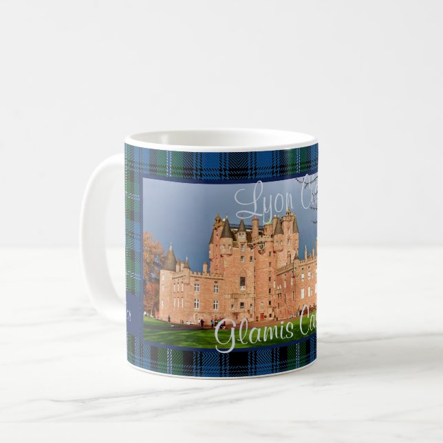 Lyon Clans Glamis Castle Scotland Custom Foto Kaffeetasse (Vorderseite Links)