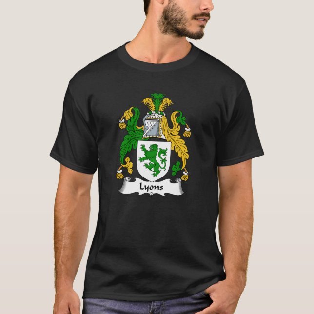 Lyon-Coat-Arms-Lyon-Familienwappen T-Shirt (Vorderseite)