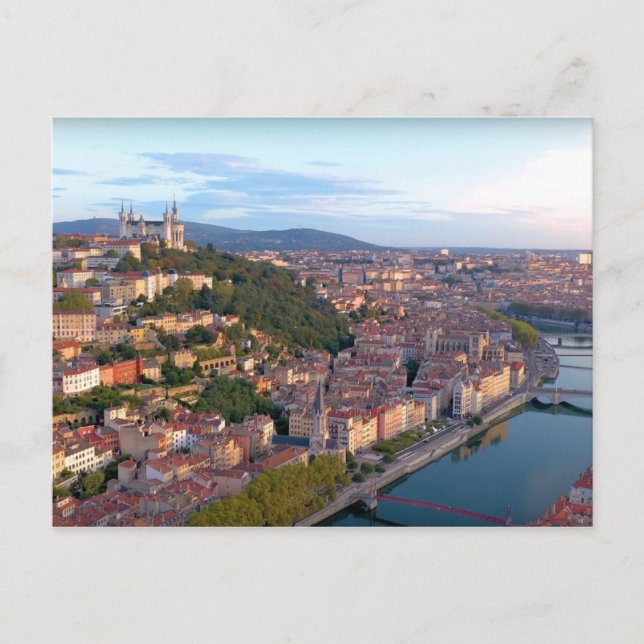 Lyon colline de Fourvière Postkarte (Vorderseite)