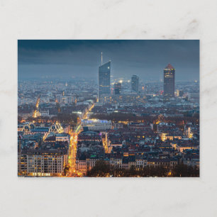Lyon de nuit postkarte