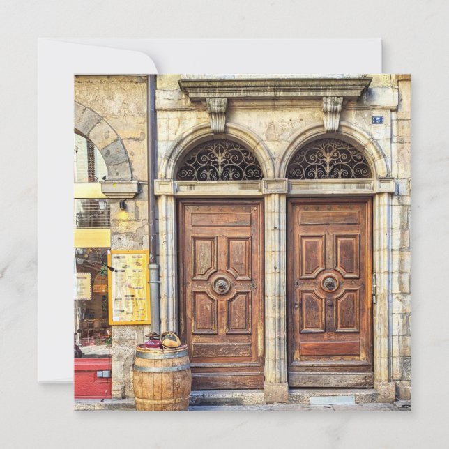 Lyon Doors Grußkarte Feiertagskarte (Vorderseite)