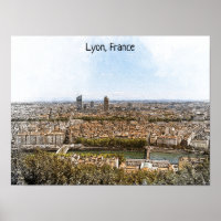 Lyon France Panorama View