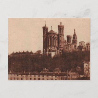 Lyon France Postcard (1905) Basilica di Fourviere Postkarte