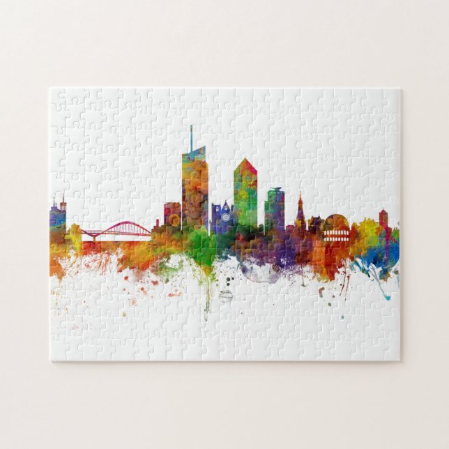 Lyon France Skyline Puzzle (Horizontal)
