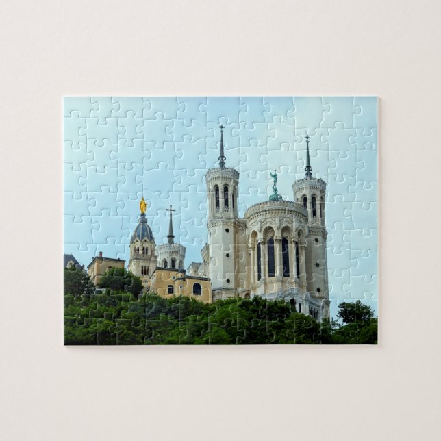 Lyon, Frankreich Bascilica - 8x10 - 110 Stk. Puzzle (Horizontal)