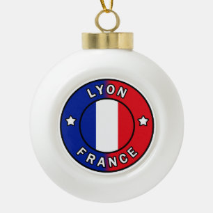 Lyon Frankreich Keramik Kugel-Ornament