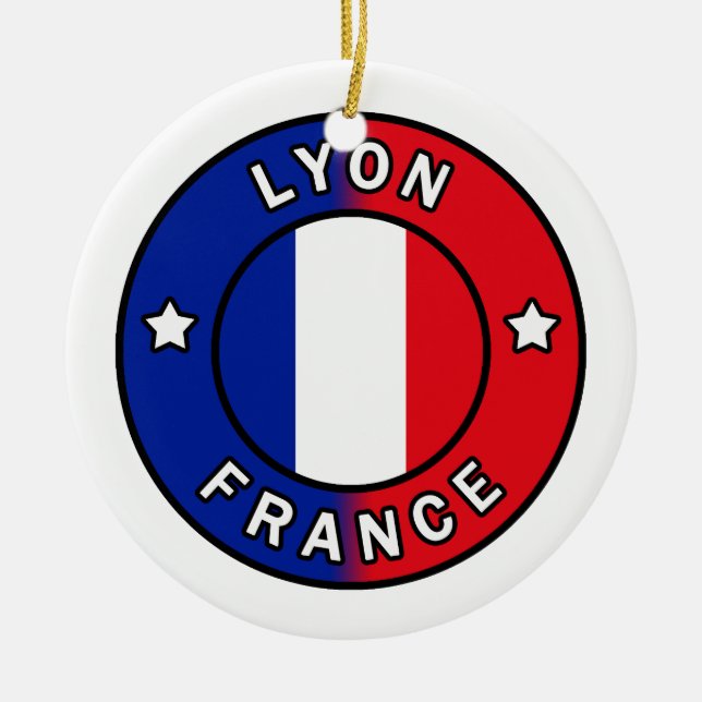 Lyon Frankreich Keramik Ornament (Vorne)