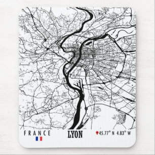 Lyon, Frankreich Mousepad