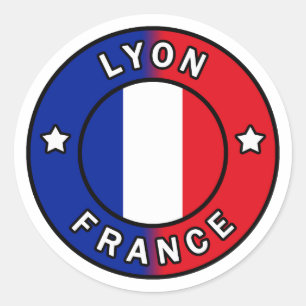 Lyon Frankreich Runder Aufkleber
