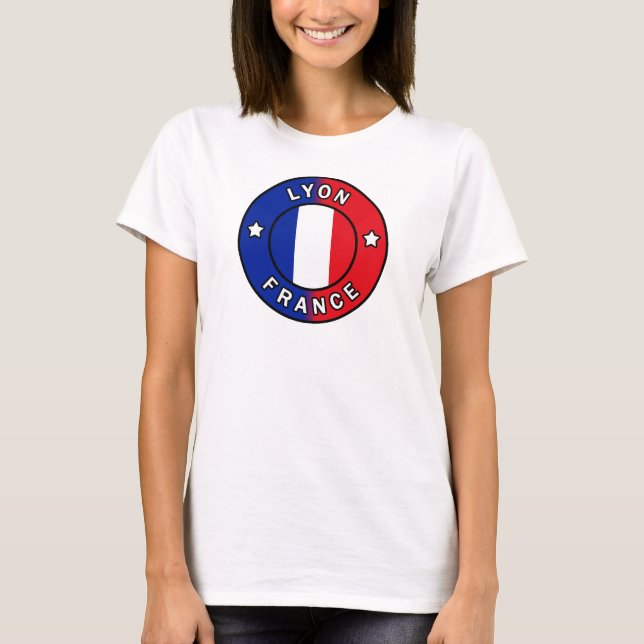 Lyon Frankreich T-Shirt (Vorderseite)