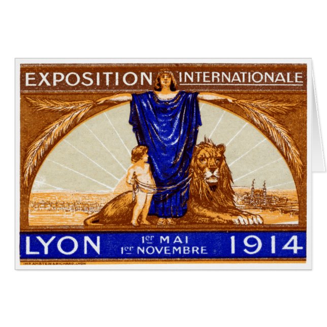 Lyon International Expo Poster 1914 (Vorderseite (Horizontal))