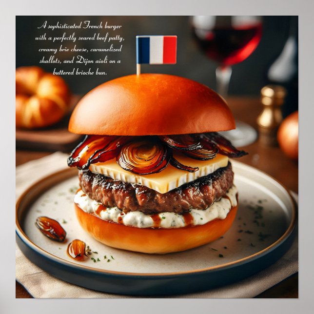 Lyon Luxe Burger Poster (Vorne)