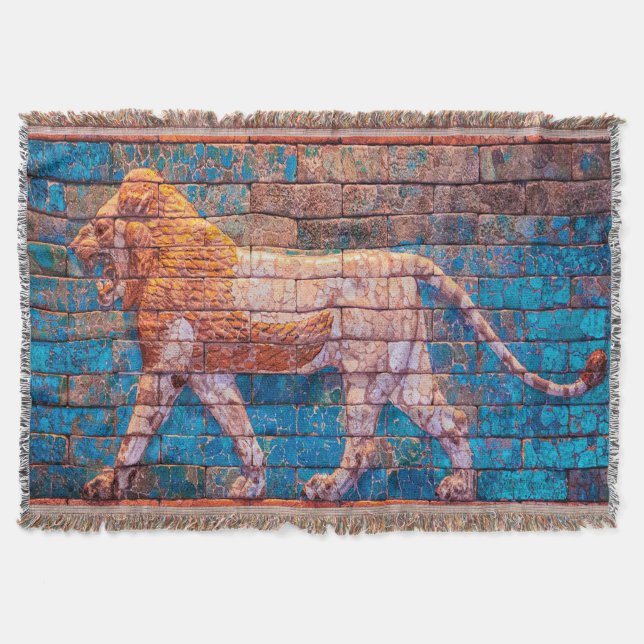 Lyon of Babylon woven jackard blanket Decke (Vorderseite)