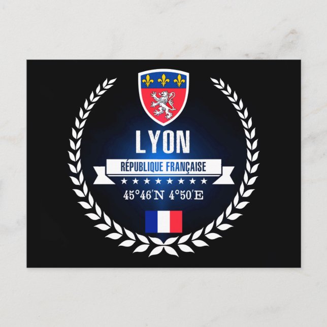 Lyon Postkarte (Vorderseite)