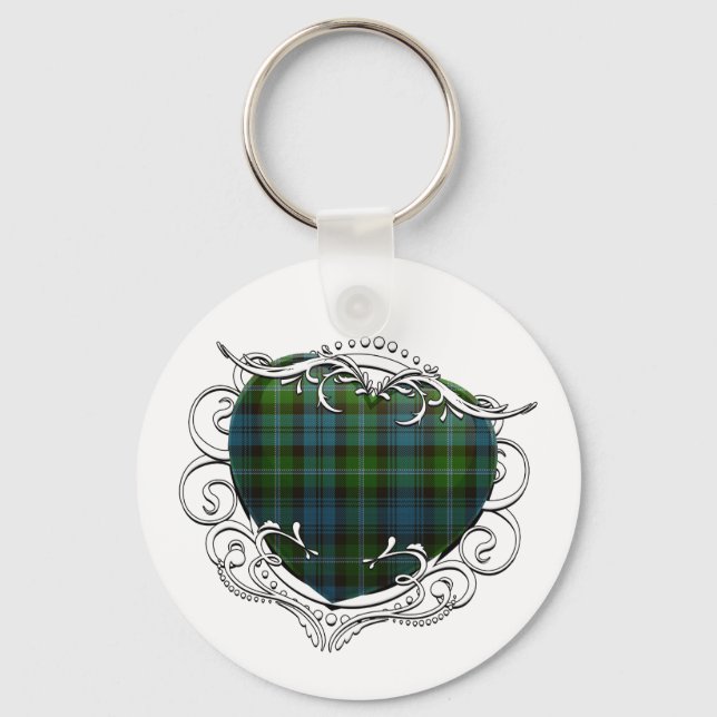 Lyon Tartan Heart Schlüsselanhänger (Vorderseite)