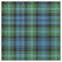 Lyon Tartan Muster Blau und Grün Irisch Kariert