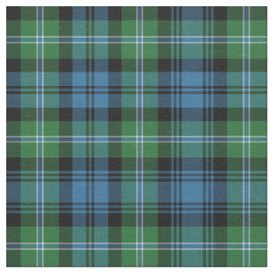 Lyon Tartan Pattern Blau und Grün Irisch Kariert Stoff