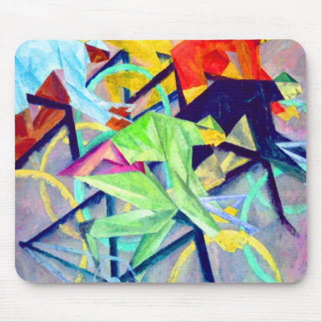 Lyonel Feininger Radrennen Mousepad (Vorne)