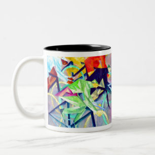 Lyonel Feininger Radrennen Zweifarbige Tasse
