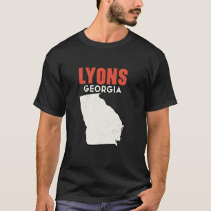 Lyons Georgia USA Staat America Travel Georgian At T-Shirt