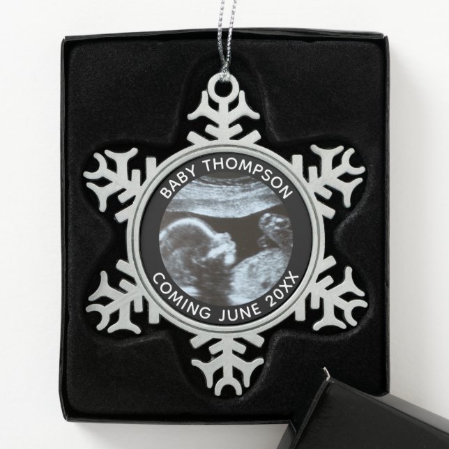 Lyophilisat Schneeflocken Zinn-Ornament (Box)