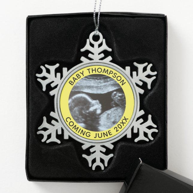 Lyophilisat Schneeflocken Zinn-Ornament (Box)