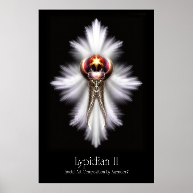 Lypidian II Fraktal Art M2 Archivposter Poster (Vorne)