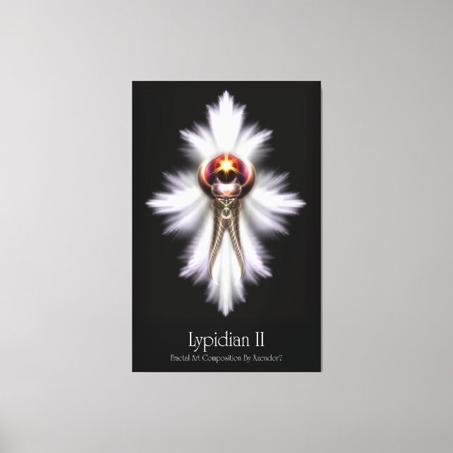 Lypidian II Fraktal Art M2 Canvas Print Leinwanddruck (Vorderseite)