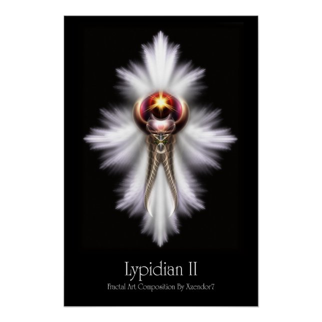 Lypidian II Fraktal Art M2 Perfektes Poster (Vorderseite)
