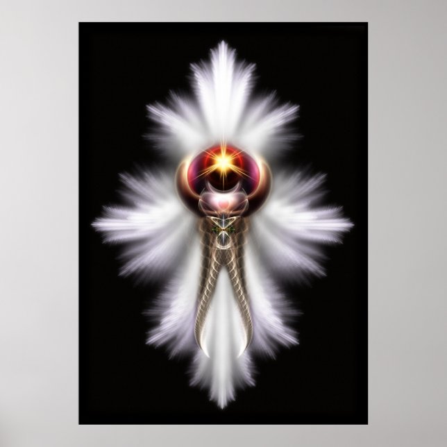 Lypidian II Fraktal Art Wall Poster (Vorne)