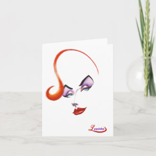 Lypsinka Vertical Note Card! Dankeskarte