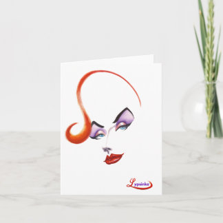 Lypsinka Vertical Note Card! Dankeskarte