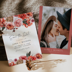 LYRA Bohemischer Fall Herbst Save the Date Bläsche Einladung