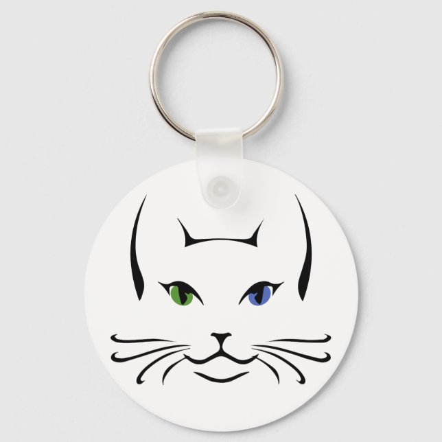 Lyra die Katze Schlüsselanhänger (Vorderseite)