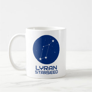 Lyran Starseed Tasse – Lyra Sternbild Design