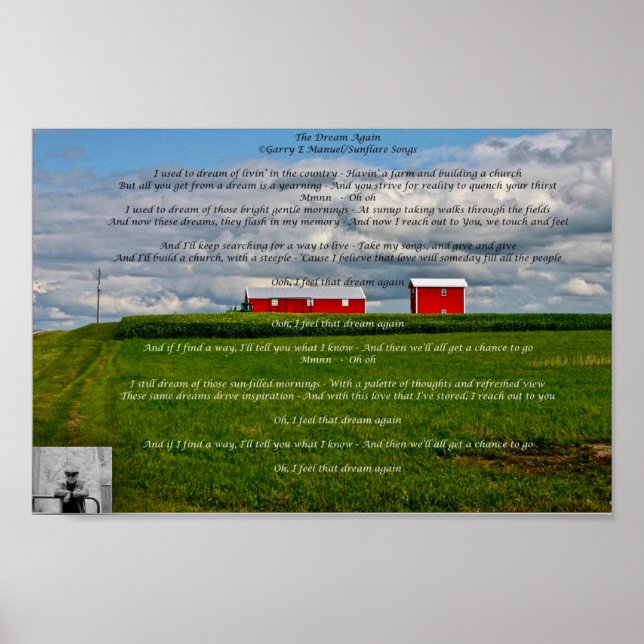 Lyric Poster - Der Traum wieder (Vorne)