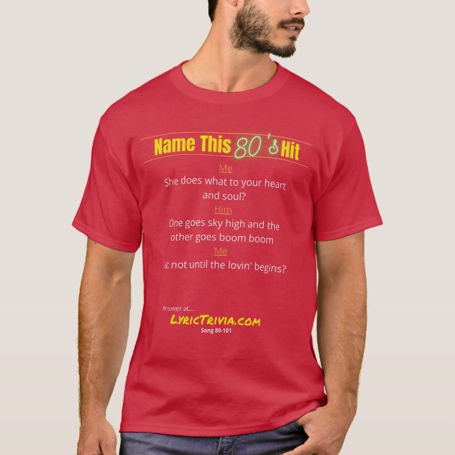 Lyric Trivia 80-101 T - Shirt (Vorderseite)