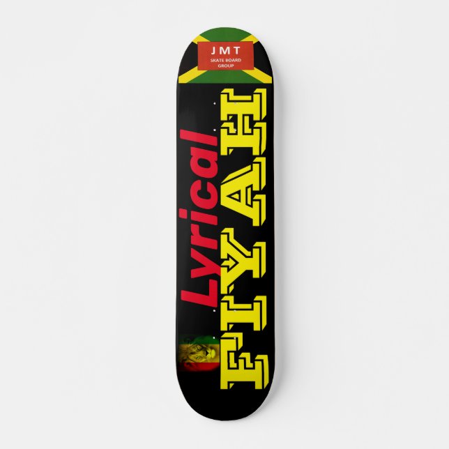 LYRICAL FIYAH Skateboard, 7¾ Zoll Deck Skateboard (Vorne)