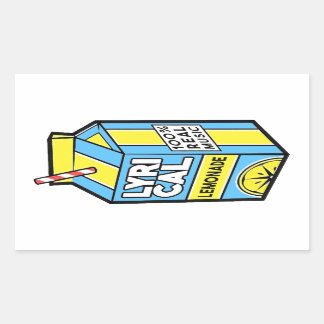 Lyrical Lemonade Rechteckiger Aufkleber
