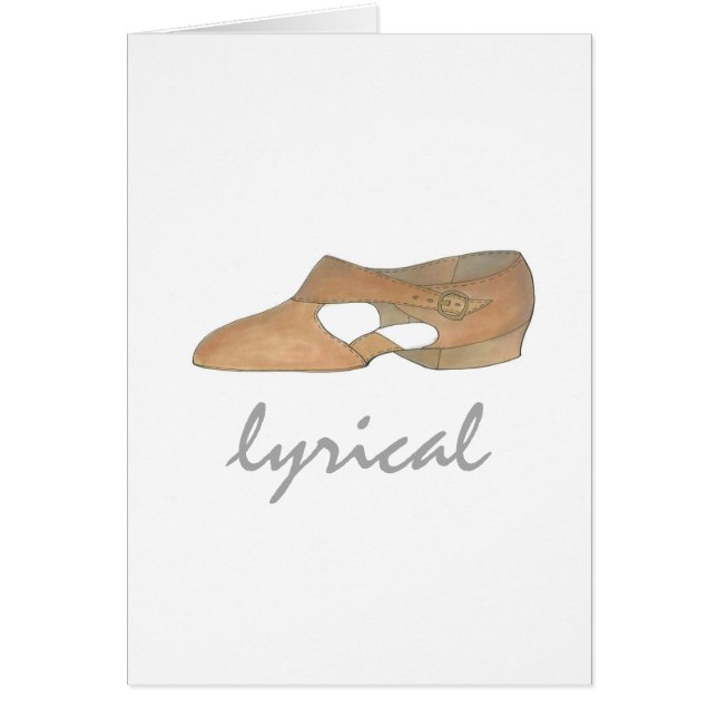 Lyrical Tan Modern Dance Teacher Shoe Geschenk (Vorne)