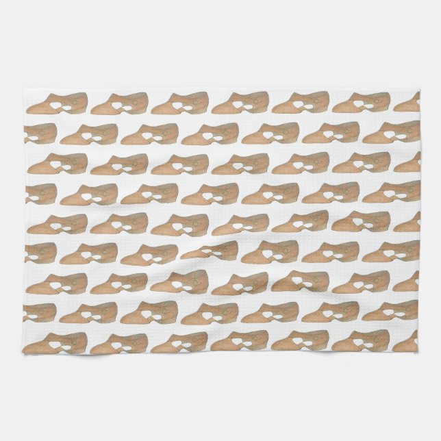 Lyrical Tan Modern Dance Teacher Showprint Geschirrtuch (Horizontal)