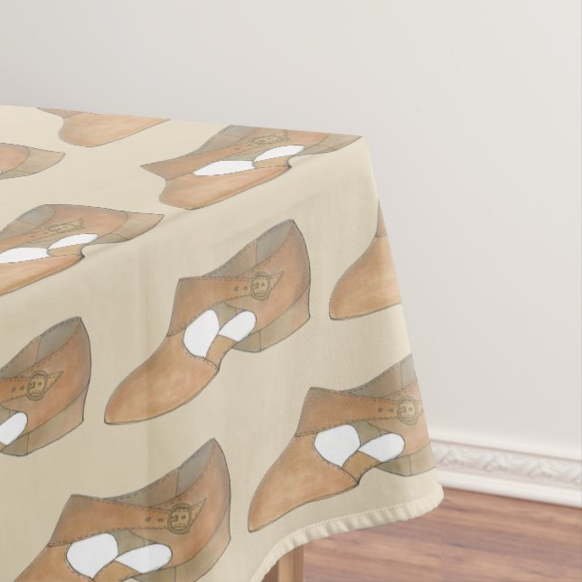 Lyrical Tan Modern Dance Teacher Showprint Tischdecke (Beispiel)