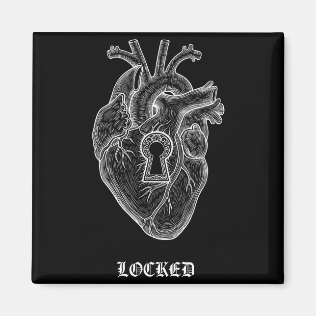 Lyriclyfe-long Sleeve Shirt-achy Breaky Heart-lock Magnet (Vorne)