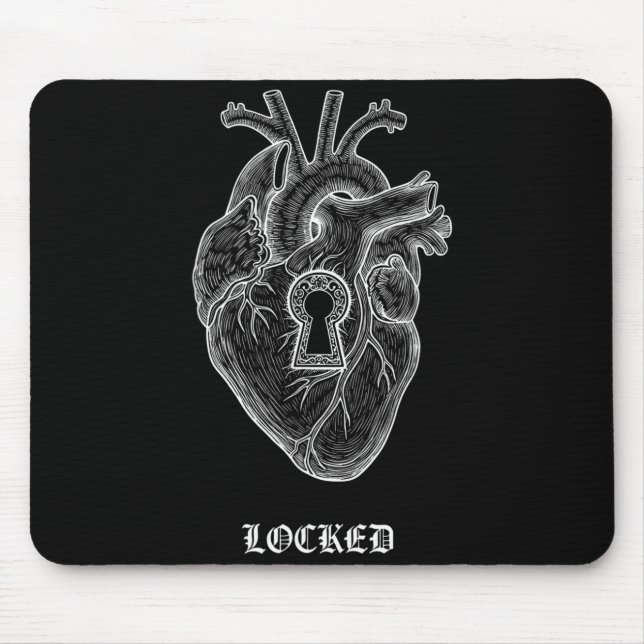 Lyriclyfe-long Sleeve Shirt-achy Breaky Heart-lock Mousepad (Vorne)