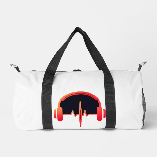 "LyricPulse: Der Rhythmus des Lebens" Duffle Bag (Vorderseite)