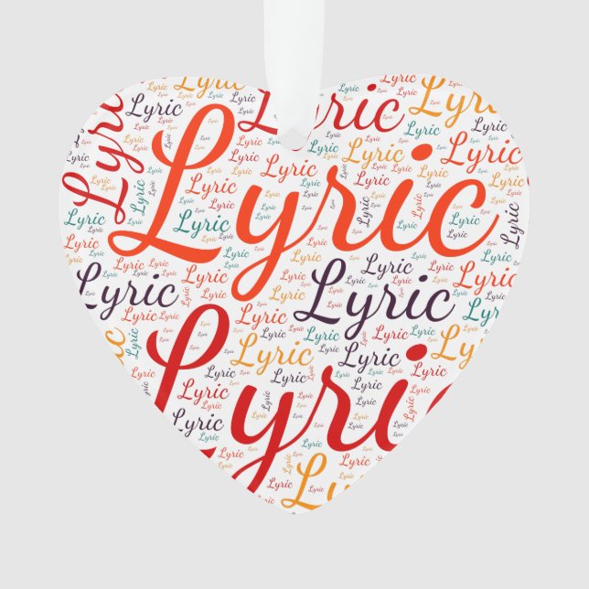 Lyrik Ornament (Vorderseite)