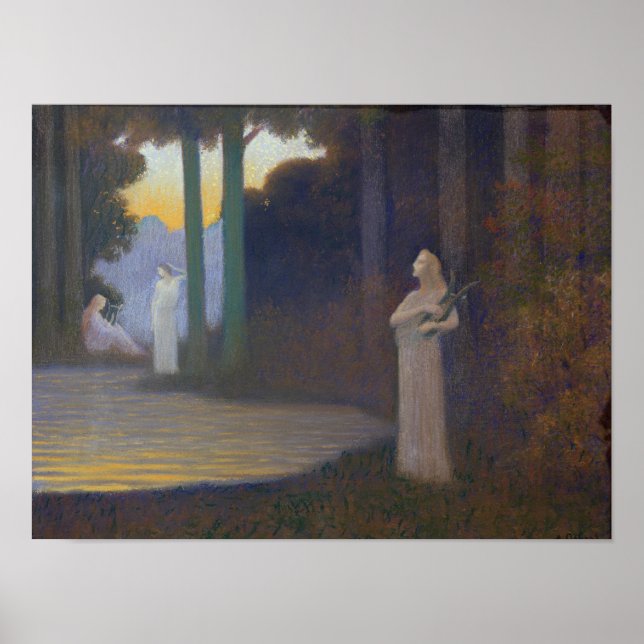 Lyrizismus im Wald, 1910 Poster (Vorne)