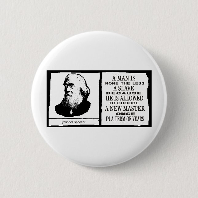Lysander Spooner Button (Vorderseite)
